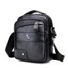 Men's Casual Simple First Layer Small Cowhide Crossbody Bag - Image 4