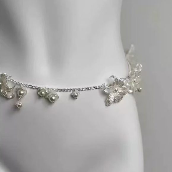 Super Fairy Tassel Flower Pearl Waist Chain Niche High-grade Personality All-match - Image 4