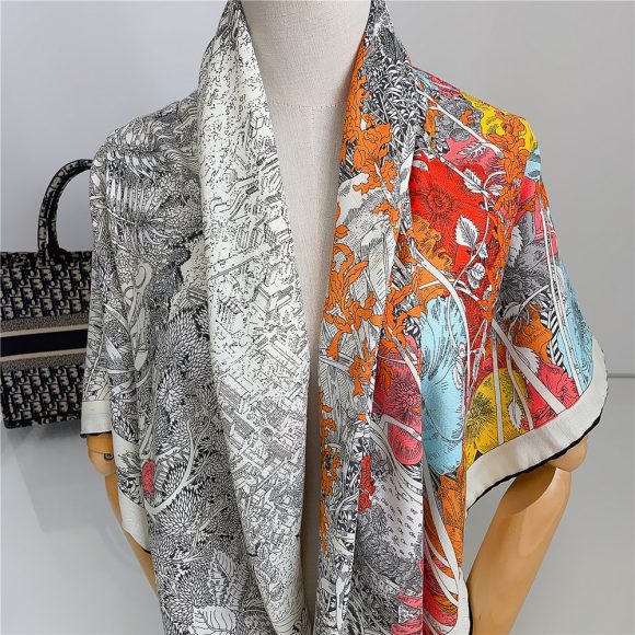 Silk-like Wool All-matching Warm Shawl Scarf - Image 5