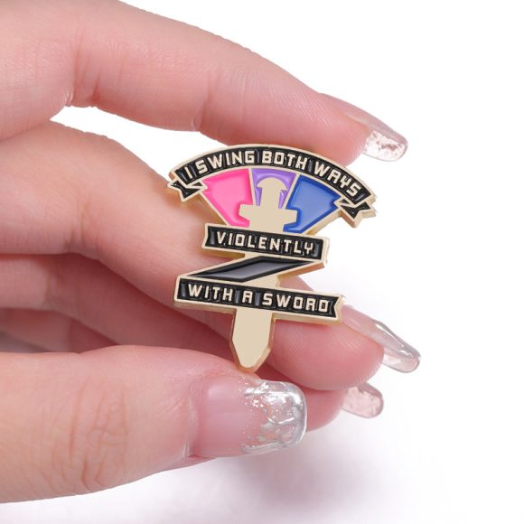 Creative Letter Cartoon Souvenir Metal Badge - Image 4
