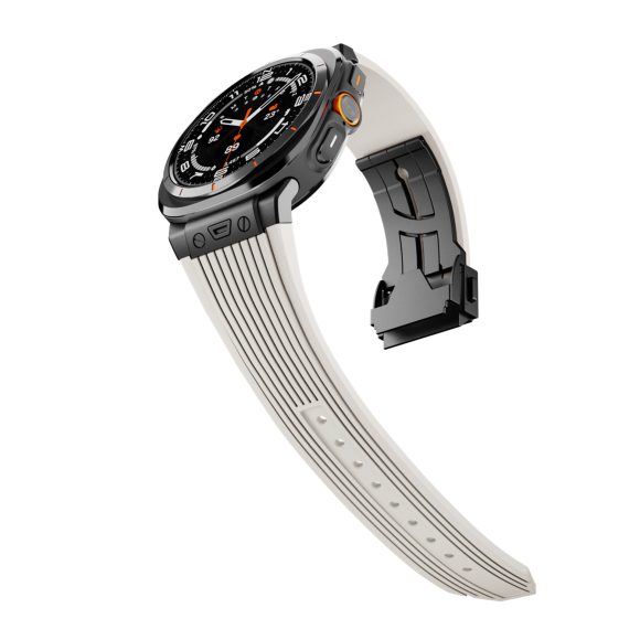 Silicone Alloy Head Grain Watch Strap - Image 7