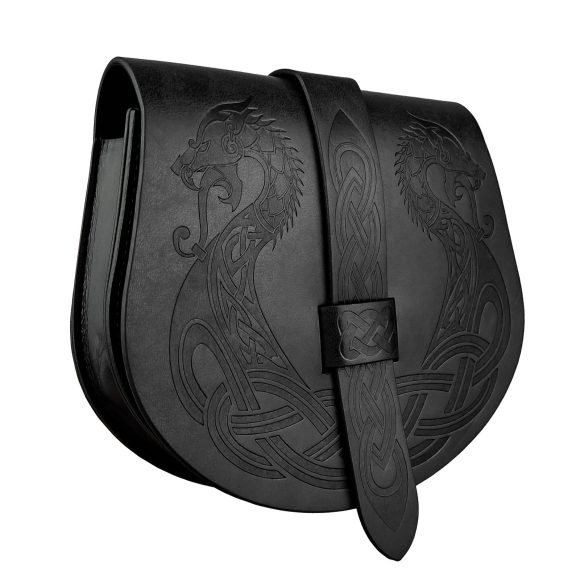 Retro Medieval Boat Pattern Saddle Bag - Image 3