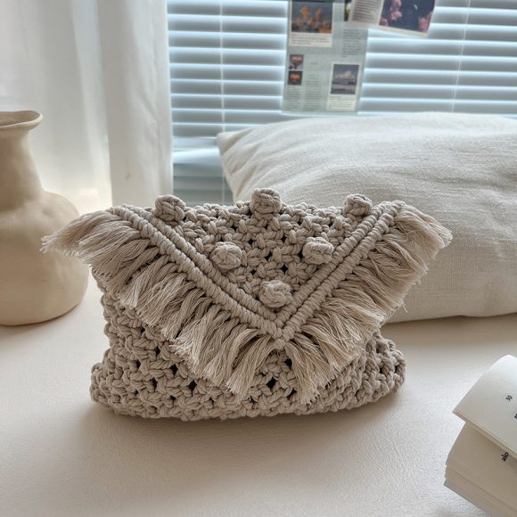 Doudou Crossbody Cotton Thread Woven Bag Women - Image 7