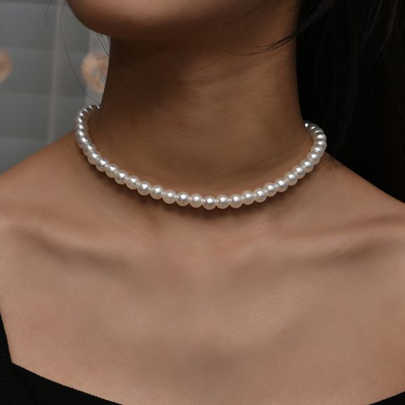 Trend Elegant Jewelry Wedding Big Pearl Necklace For Womenim - Image 5