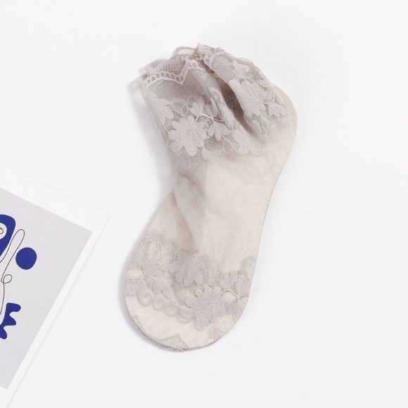 Women's Socks Thin Lace Lace Cotton Base - Image 8