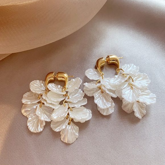 C- Ring Shell Tassel Delicate Earrings Women - Image 2
