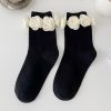 Three-dimensional Camellia Tube Socks Personality Lolita Style Socks - Image 3