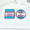 Colorful Flag Creative Geometric Badge English Letter Paint Alloy Brooch