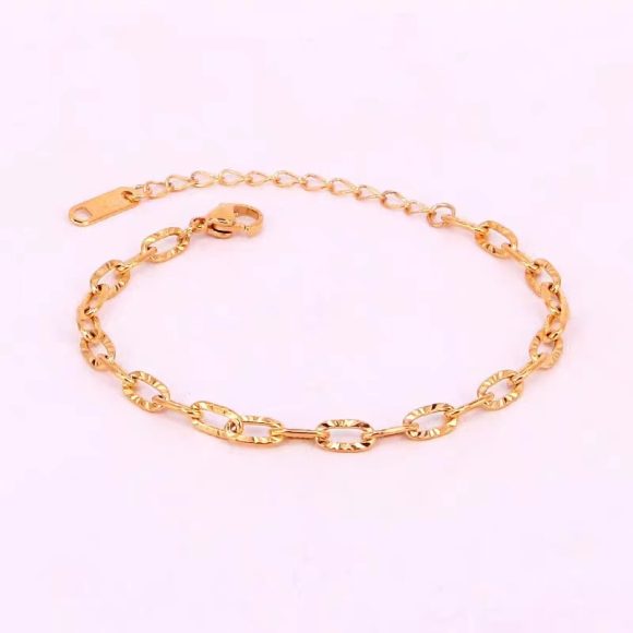 Embossed Bracelet Female Special-interest Design Simple Titanium Steel - Image 3