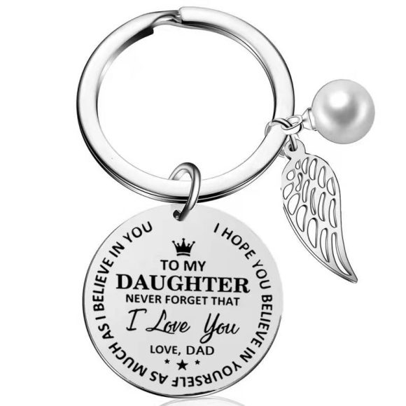 Birthday And Holiday Inspirational Keychain For Son And Daughter From Father And Mother - Image 6