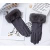 Thermal Touch Screen Fleece-lined Thick Suede Gloves - Image 9