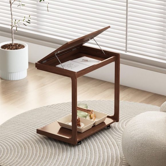 Solid Wood Side Table Living Room Home Removable Sofa Creative Mini Bedroom Bedside Multifunctional Storage - Image 3