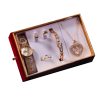 Goddess Festival With Hand Gift Set Watch Bracelet Necklace Ear Stud - Image 4