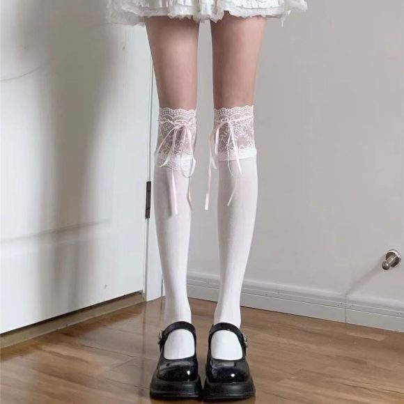 Women's Summer Fashion Ribbon Bow Tube Socks - Image 8