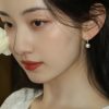 Pearl S925 Silver Stud Earrings For Women - Image 2