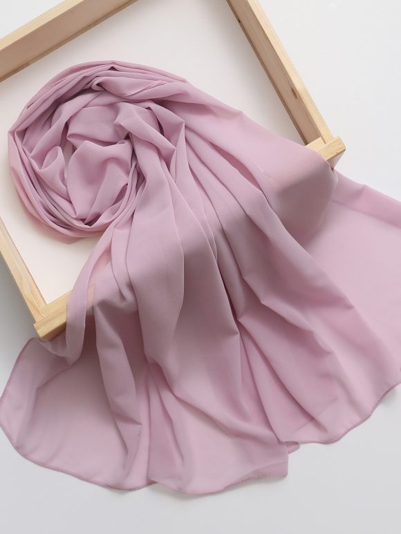 Ethnic Style High Quality Solid Color Hemp Chiffon Headscarf - Image 4