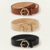 Women's Hexangular Star Casual All-Match Belt