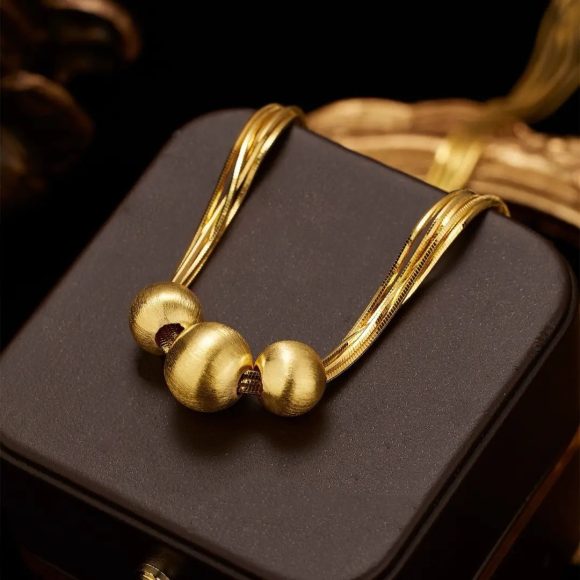 Brushed Multi-layer Necklace Clavicle Chain - Image 4