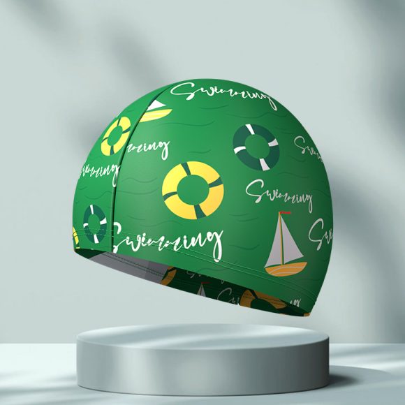 Simple Printing High Elastic Comfortable Swimming Cap - Image 9