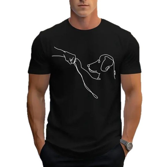 Printed T-shirt Men's Short-sleeved Pattern Top - Image 4