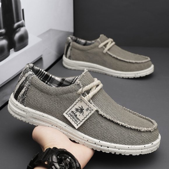 Men's Simple All-match Casual Canvas Sneakers - Image 3