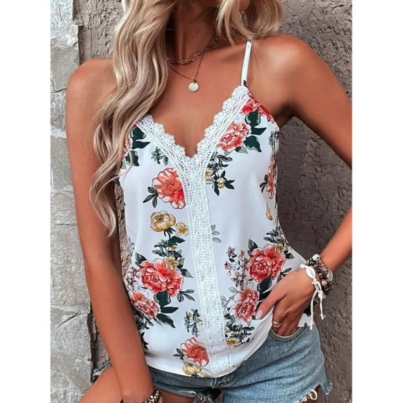 Summer New Women's Vest V-neck Print - Image 5