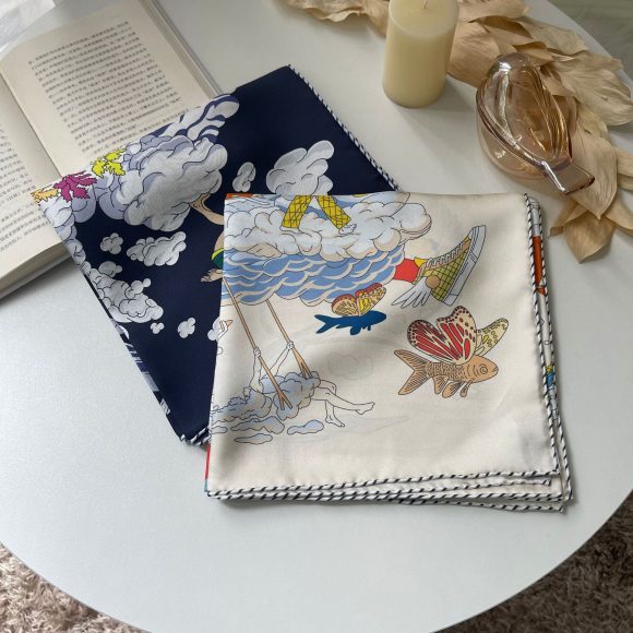 Women's Fashionable Personalized Spring Silk Twill Scarf - Image 6