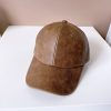 Washed Old Patent Leather Baseball Hat - Image 2