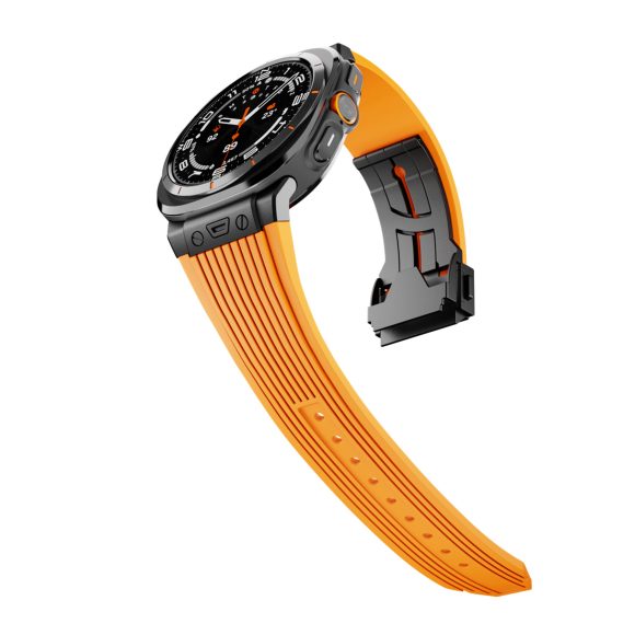 Silicone Alloy Head Grain Watch Strap - Image 8