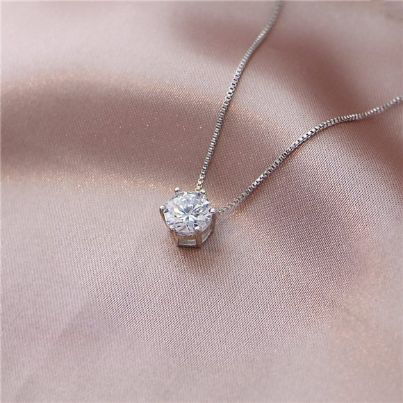 Zircon Six-claw Necklace Clavicle Chain Female - Image 2