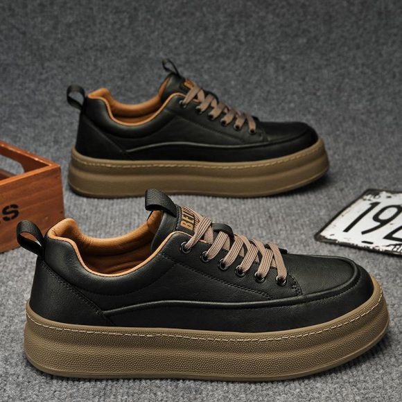 Four Seasons Platform Tide Comfortable And Versatile Men's Casual Sports Shoes - Image 3