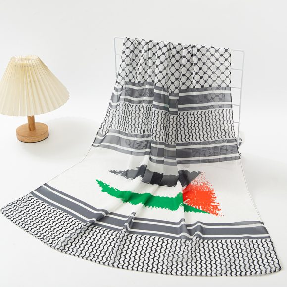 Flag Print Chiffon Scarf Arab Fashion Scarf Middle East Dubai Shawl - Image 7