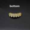 Hip Hop Tooth Socket Copper Zircon Micro British Real Gold Non-fading Tooth Decoration - Image 9