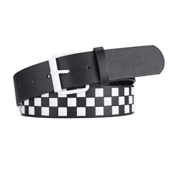 Women's European And American Square Bead Pyramid Punk Wide Belt - Image 2