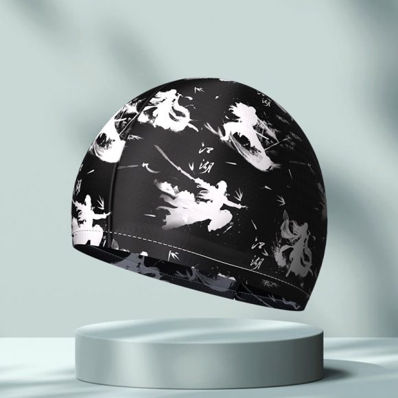 Simple Printing High Elastic Comfortable Swimming Cap - Image 8