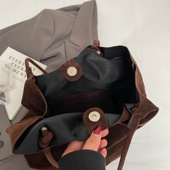 Retro Bags Women's Large Capacity Autumn Simplicity Work Commuter Shoulder Underarm Bag - Image 3
