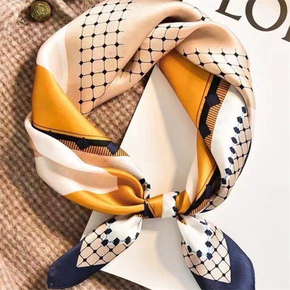 Crepe Satin Scarf For Women - Image 4
