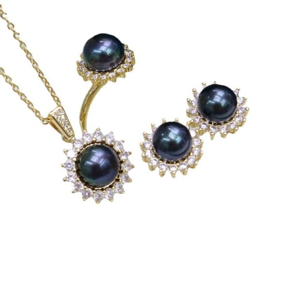 Freshwater Pearl Simplicity All-match Necklace Suit - Image 4