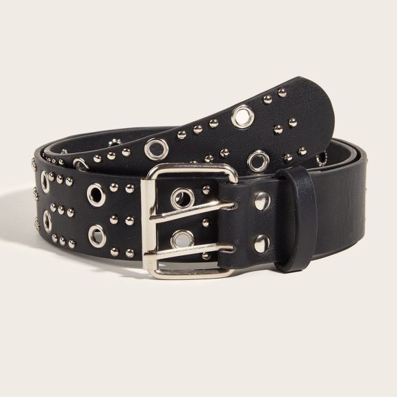 Punk Trendy Personalized Women's Double Row Casual Belt - Image 3