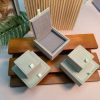 High-grade Mint Green Wooden Jewelry Box