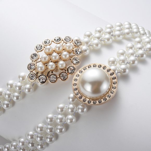 Summer Dress Clothing Matching Pearl Belt - Image 8