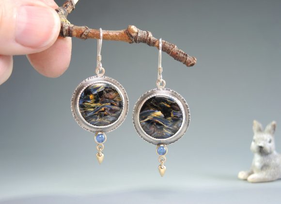 European And American Oil Painting Earrings For Women - Image 3
