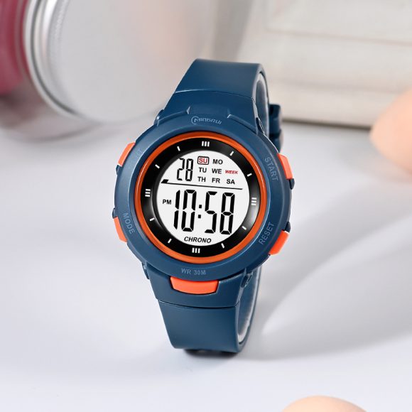 Fashion Pin Buckle Luminous Waterproof PU Strap Student Electronic Watch - Image 2
