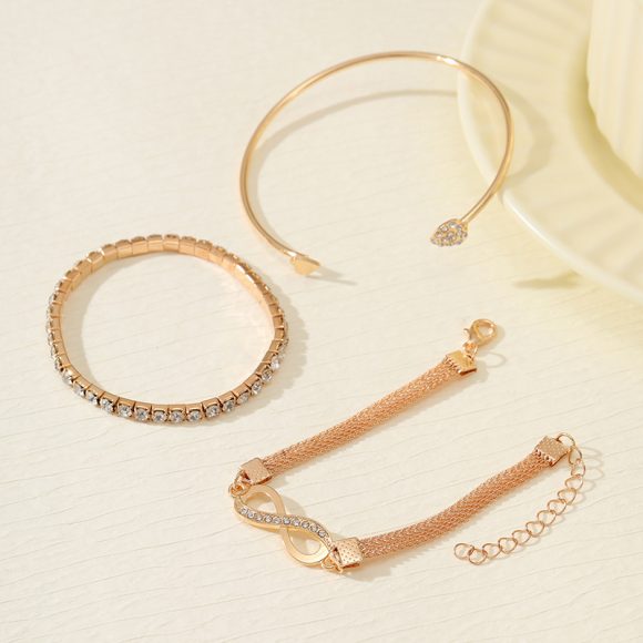 Women's Loving Heart With Opening Bracelet Creative Retro Simple - Image 6