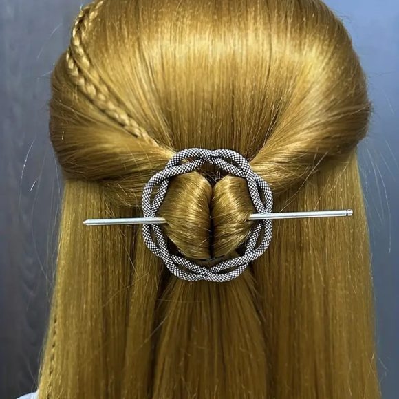 Female Viking Barrettes Animal Alloy Crescent Cloud - Image 7
