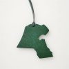 Map-shaped Leather Handbag Pendant - Image 10