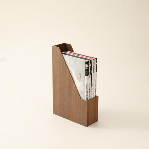Single Barrel Wooden Study Storage Box Vertical Desktop File Organize Fantastic