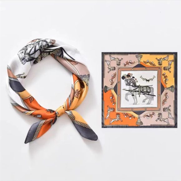 Crepe Satin Scarf For Women - Image 8