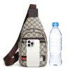 New Contrast Color PU Soft Leather Casual Chest Bag Men And Women Crossbody Tide Travel Fashion Small Backpack - Image 4