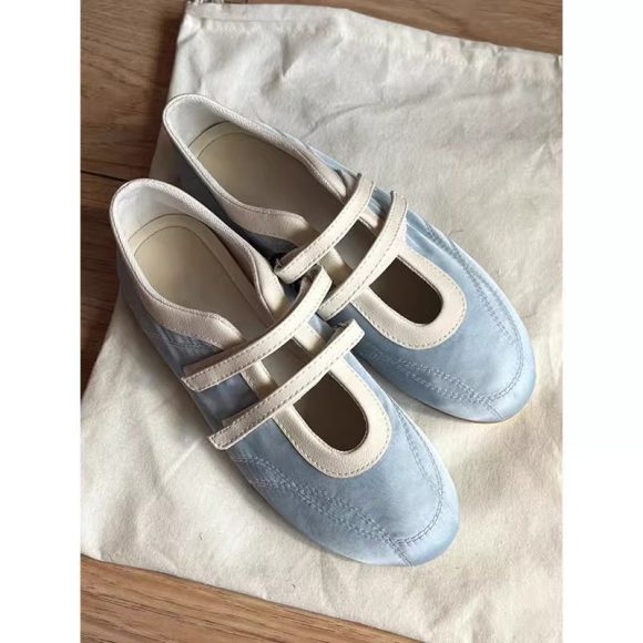 Fashion All-match Blue Shallow Mouth Mary Jane Pumps - Image 5